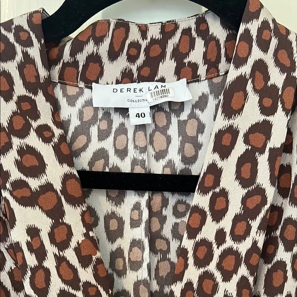 Derek Lam Brown and Black V-Neck Sundress - Picture 2 of 3